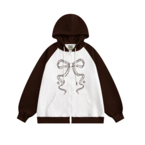 Bow Print Hoodie